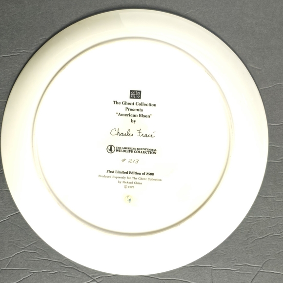 2 Vintage American Bison and White Tailed Deer Ghent Collection Limited Edition - Picture 6 of 6